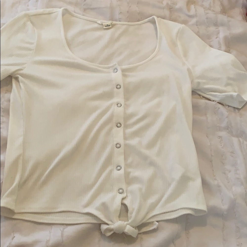 aeropostale short sleeve crop top